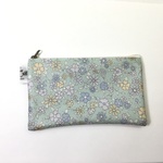 通帳ポーチ（リバティビニコAudleyミンティー