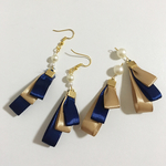 秋らしいリボンピアス/イヤリング
