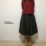 【再販】オリーブ 大人可愛いギャザースカート
