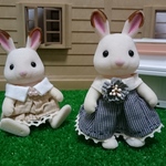 シルバニア 大きな襟のお洋服(くろ)