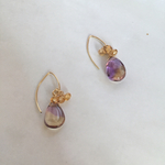 アメトリン×シトリン2wayピアス