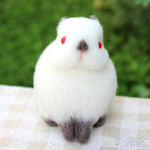 ☆羊毛フェルト* ヒマラヤン　の羊毛ウサギさん☆