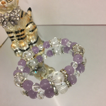 ❤︎ペガサス水晶&ラベンダーアメジスト❤︎天然石 パワーストーン ブレスレット
