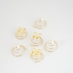 再販×4☆クローバーのスクリューピン（ヘアピアス）
