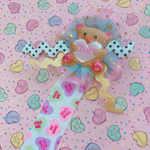 ヘアクリップホルダー　bear candy hearts