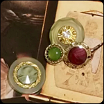 No,47＊アンティークボタンピアス