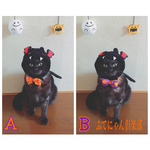 第二段ハロウィンモコモコ蝶ネクタイ猫ちゃんの首輪