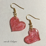 送料込 ぷっくり LOVE ピアス イヤリング 樹脂 変更可