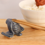 ＜hanahanakana様ご注文品＞剣道のメン箸置き（藍色4つ）