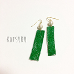 コットンパールと、lakeの刺繍ピアス*。ミナペルホネン