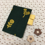 ほぼ日手帳カバー ミナペルホネン bonheur グリーン ファブリック使用