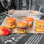 【再販】樹脂粘土のバーガーマグネットセット
