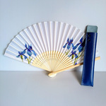 扇子と本革の扇子ケース　No.37