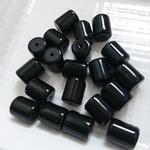 ブラックガラスビーズ20個