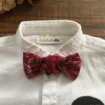 thanks♡×100 レッド×ペイズリー□蝶ネクタイ