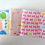 ガールズセット　ガーゼハンカチ３枚　入園・入学に　　　232
