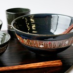 【訳あり】一汁一菜をゆっくり丁寧に頂く　たっぷり汁碗（藍色）3101-1725