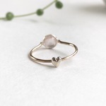 k18 Love リング Rose Quartz/受注制作