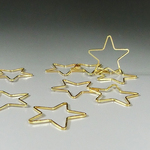 シンプルメタルリング　レジン枠(星24ｍｍ）１０個セット