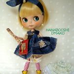＊デニムパッチワーク柄（ネイビー）ワンピースコーデ＊９点セット＊ blythe outfit＊ブライス ＊ブーツ＊