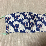 耳が痛くなりにくいガーゼマスク カバ柄M