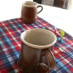 濃い茶いろ*株マグカップ