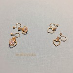 【送料無料】♡ハートとジルコニアのイヤリング