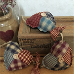 再販7♡カントリー雑貨♡パッチワークハートのガーランド