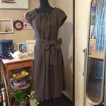 <mococo様専用>ブラウンゆったりワンピース