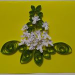 誕生花カード　10月15日　『メボウキ（バジル）』
