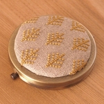 ＊ｍ様ご注文品＊　手刺繍コンパクトミラー　夜の森