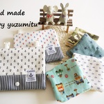 【お得set✨】ラミネート移動ポケット＆8重ガーゼハンカチ4枚　Ｂｏｙ 