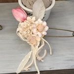 チューリップの布花ピン