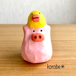 張り子  ひよことぶた