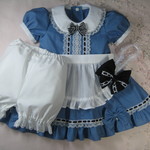 aya520さまオーダー＊ハロウィンに！90サイズ＊オリジナル＊アリス服5点セット＊エプロンリボン結び