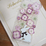 iphone　押し花ケース【きょうこさまオーダー品 】