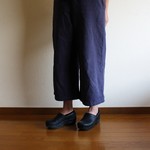 再再販　コットンワイドパンツ（ネイビー）