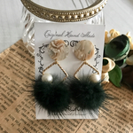フォレストカラーミンクファー✱秋冬ピアス
