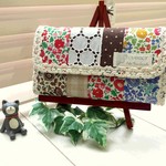 276・・リバティパッチ・長財布・通帳入にも