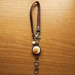 🔑リール付きホルダー　ブラウン