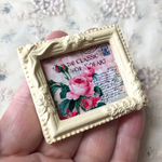 【限定品です】薔薇の装飾が美しいフレームー＊クラッシックなピンクの薔薇