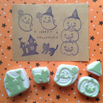 【NEW】ハロウィン 消しゴムはんこ5点セット
