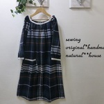 natural*(LL)ＢＷ薄起毛７分袖チュニック