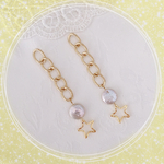   【SALE】スター チェーン ピアス ◇イヤリング可能