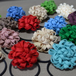 ２コで３００円！　ほっこりあったか♪お花のヘアゴム