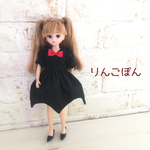 デビルな裾のワンピース（リカちゃん、ブライスサイズ）