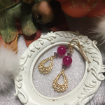 秋色ワインのしずく ピアス／イヤリング