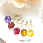 swarovski & zirconia simple pierce