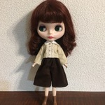 再販♪ 22センチドール フレアーパンツ コーデュロイ ブラウン
