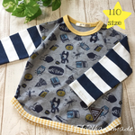 【110】キャンプくまさん肩落ちTシャツ